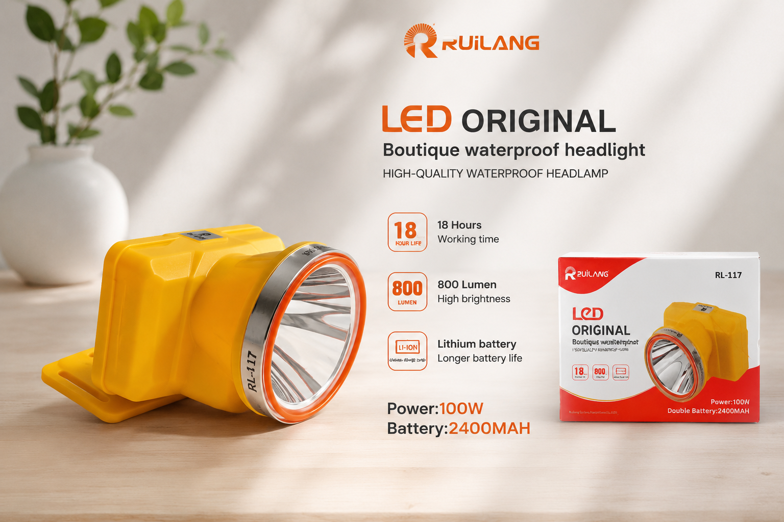 چراغ قوه پیشانی رویلانگ RL-117